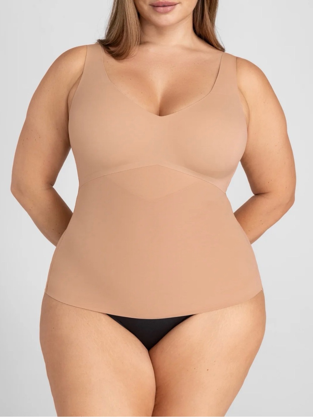 Honeylove LiftWear Tank 1X Sand Nude Shapewear Camisole Support